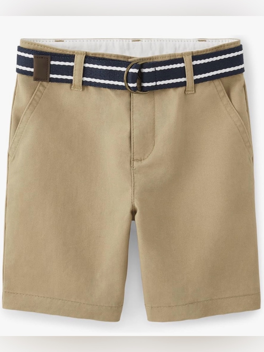 Boys Toddler Belted Twill Chino Summer Shorts